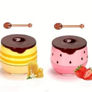 Cute Honey and Strawberry Themed Containers